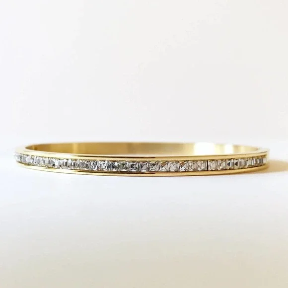 Brand New NWT Stainless Steel Bling Bracelet CZ Cubic Zirconia MSRP $45 - Picture 2 of 7